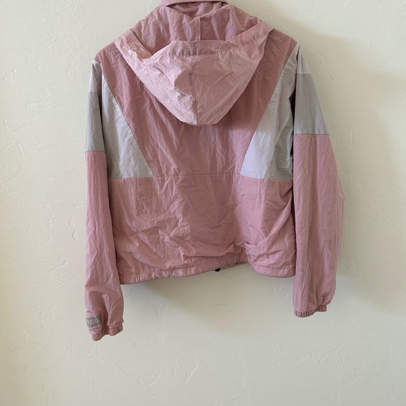 PINK Victoria's Secret Light Pink and Gray Bomber Jacket XS - Picture 3 of 4